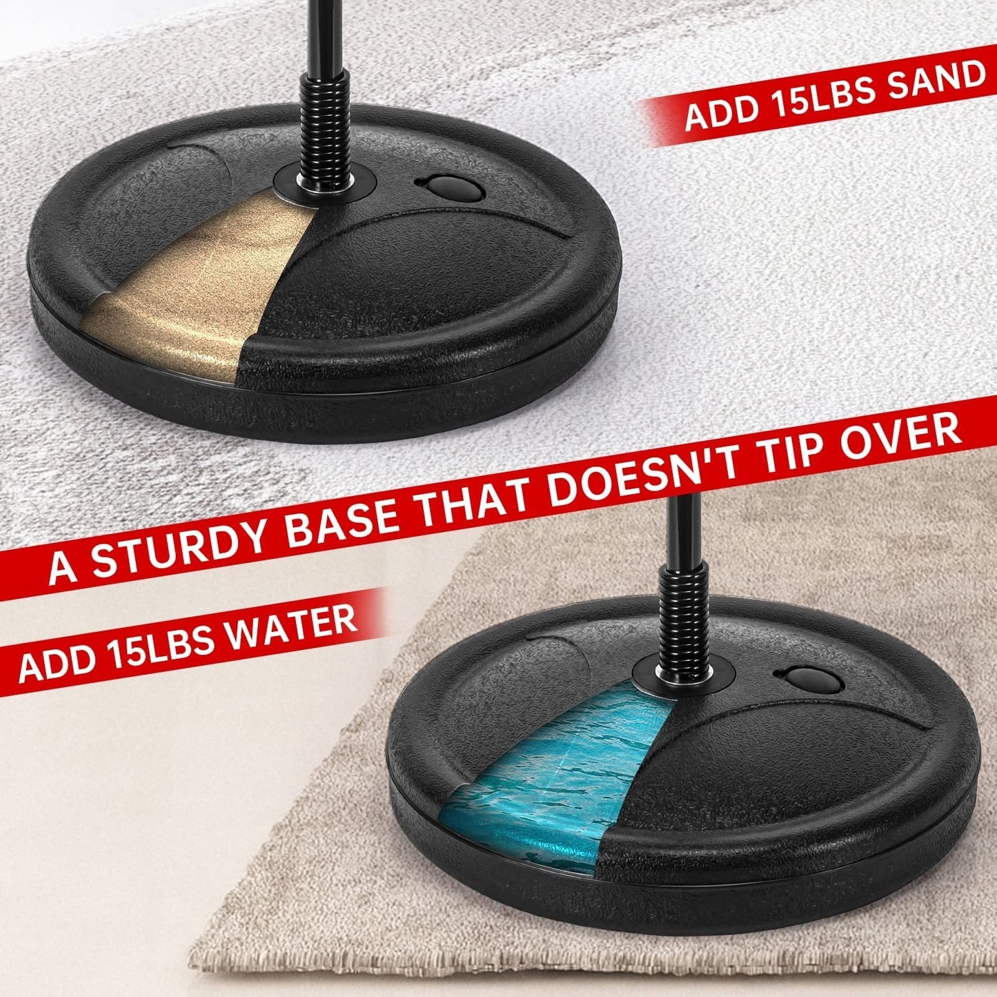 Kids Punching Bag Set with 2 Boxing Gloves, Adjustable Stand, Gifts for Boys ...