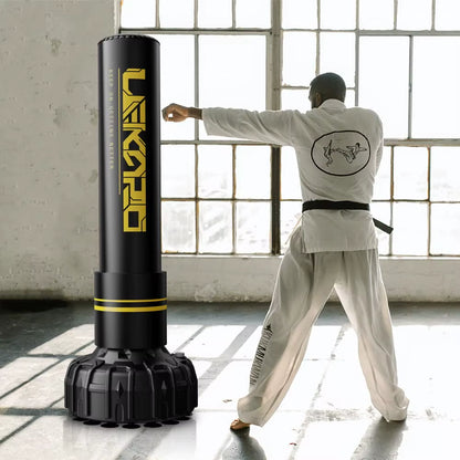 Boxing Column Muay Thai Sanda Tower Boxing Sandbag Standing Boxing Tower Punching Bag for Fighting Heavy Training Boxing Post