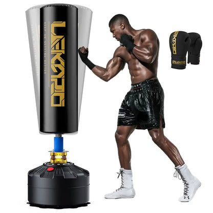 Boxing Column Muay Thai Sanda Tower Boxing Sandbag Standing Boxing Tower Punching Bag for Fighting Heavy Training Boxing Post